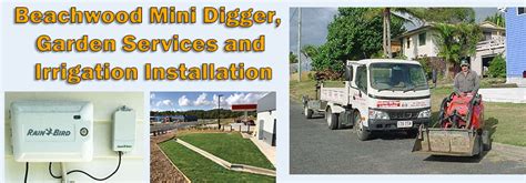 Beachwood Mini Digger, Garden Services and Irrigation Installation